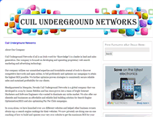 Tablet Screenshot of cuilundergroundnetworks.com